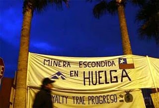 Huelguistas de mina La Escondida instan al Gobierno a mediar en conflicto Huelguistas de mina La Escondida instan al Gobierno a mediar en conflicto