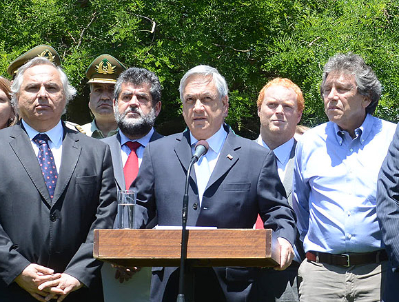 Piñera anuncia “unidad especializada en la lucha contra el terrorismo en La Araucanía” Piñera anuncia