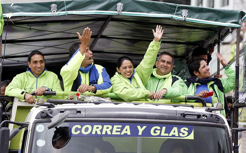 Candidatos en Ecuador dan los últimos impulsos a sus campañas electorales Candidatos en Ecuador dan los últimos impulsos a sus campañas electorales