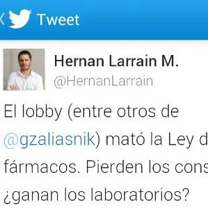 Las duras recriminaciones de Hernán Larraín Matte a Gabriel Zaliasnik por lobby en Ley de Fármacos