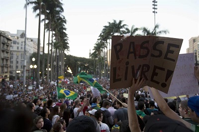 Protesta en Sao Paulo termina con actos de vandalismo y enfrentamientos Protesta en Sao Paulo termina con actos de vandalismo y enfrentamientos
