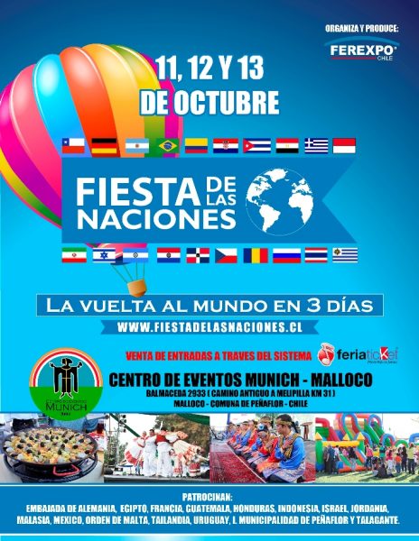 CONCURSO: Gánate entradas dobles a la Feria de las Naciones. Lo mejor en gastronomía internacional CONCURSO: Gánate entradas dobles a la Feria de las Naciones. Lo mejor en gastronomía internacional