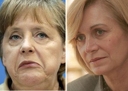 La delirante comparación de imagen de Matthei con Angela Merkel