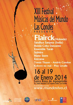 Músicas del Mundo presentará a grupo Flairck en Santiago y Viña del Mar Músicas del Mundo presentará a grupo Flairck en Santiago y Viña del Mar