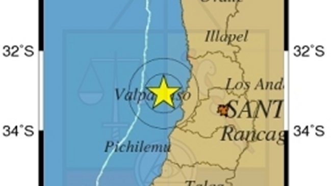 Temblor de 4,8 grados sacude a Valparaíso y Santiago
