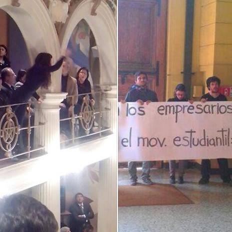 Estudiante ‘funa’ a Presidenta Bachelet en medio de ceremonia de cambio de mando de rector de la U. de Chile Estudiante 'funa' a Presidenta Bachelet en medio de ceremonia de cambio de mando de rector de la U. de Chile