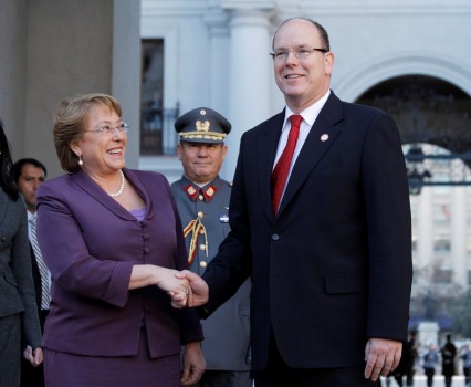 Bachelet recibe al Príncipe Alberto II de Mónaco