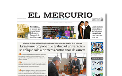 El Mercurio, Eyzaguirre y la mediatización de la educación El Mercurio, Eyzaguirre y la mediatización de la educación