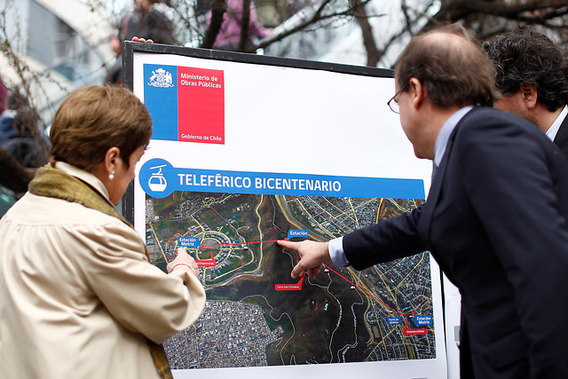 Undurraga presenta trazado de teleférico que unirá Providencia con la Ciudad Empresarial Undurraga presenta trazado de teleférico que unirá Providencia con la Ciudad Empresarial