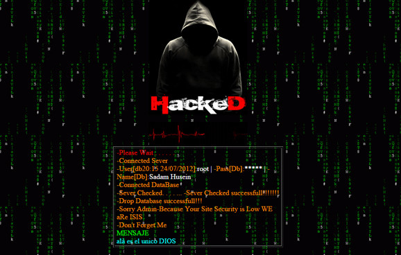 Hackean página del Ministerio de Defensa con supuesto mensaje de Estado Islámico Hackean página del Ministerio de Defensa con supuesto mensaje de Estado Islámico