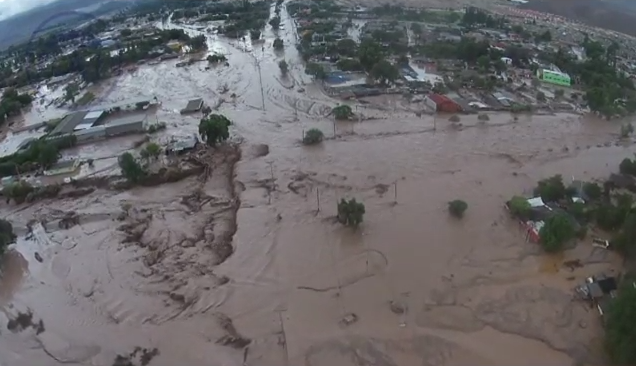 Video: Así se ve el desastre de Copiapó desde el aire