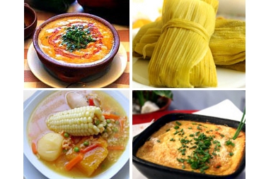Una variedad de platos típicos para celebrar el Día Nacional de la Cocina Chilena Una variedad de platos típicos para celebrar el Día Nacional de la Cocina Chilena