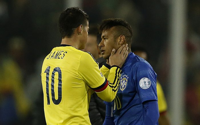 James Rodríguez opacó a Neymar