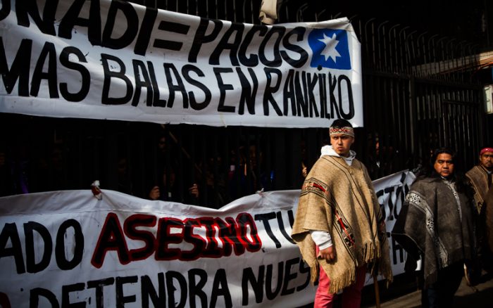 [Fotos] La toma de la Conadi y la marcha mapuche en su apoyo