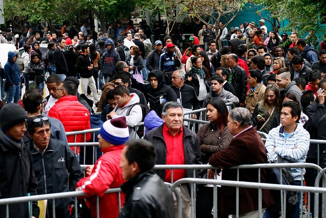 Fotos: Largas filas en Registro Civil tras finalizar 39 días de paro