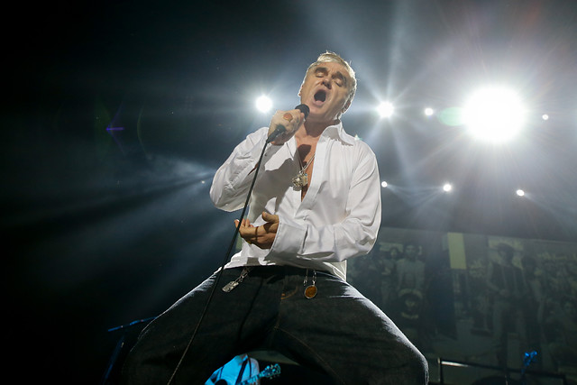 Un ‘activista’ Morrissey se presentó anoche en el Movistar Arena Un 'activista' Morrissey se presentó anoche en el Movistar Arena