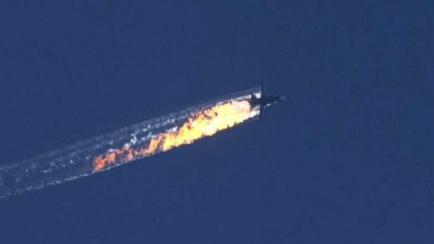 Turquía derriba avión de combate ruso cerca de la frontera con Siria Turquía derriba avión de combate ruso cerca de la frontera con Siria