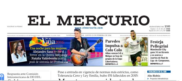 Editorial de El Mercurio aterrado con humor político en Viña: “Puede desatar fuerzas que luego escapan del control de todos”