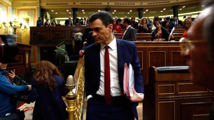 Congreso español rechazó a Pedro Sánchez (PSOE) como candidato a presidente del Gobierno Congreso español rechazó a Pedro Sánchez (PSOE) como candidato a presidente del Gobierno