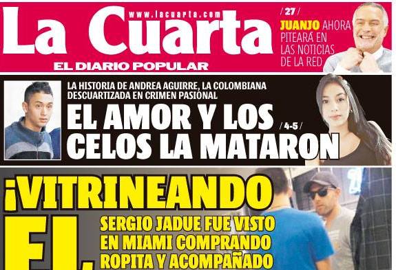 Colegio de Periodistas condena titular de La Cuarta: “Ese lenguaje naturaliza el femicidio” Colegio de Periodistas condena titular de La Cuarta: