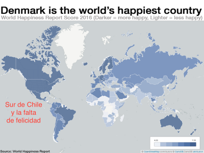 Chile En El Mapa Del Ranking De Felicidad Mundial El Mostrador