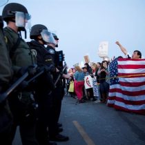 Al menos veinte detenidos en protestas tras acto electoral de Trump