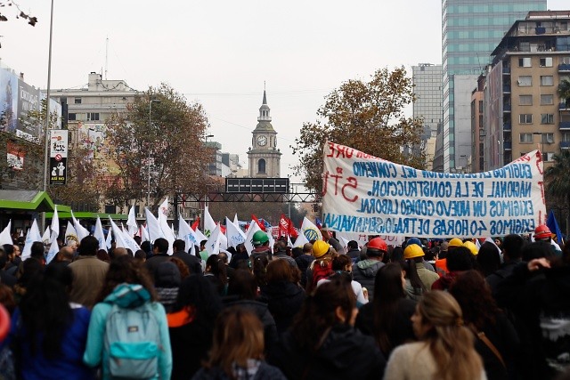 Marcha soñada: termina sin incidentes movilización de la CUT Marcha soñada: termina sin incidentes movilización de la CUT