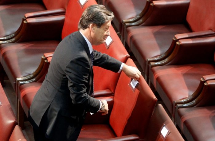 Lorenzini molesto por el asiento que le tocó en la Cuenta Presidencial Lorenzini molesto por el asiento que le tocó en la Cuenta Presidencial