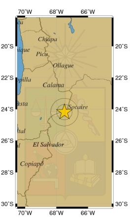 Temblor de magnitud 5,7 en regiones chilenas de Antofagasta y Atacama Temblor de magnitud 5,7 en regiones chilenas de Antofagasta y Atacama