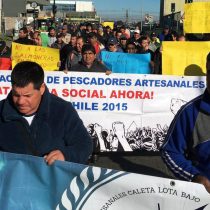 Pescadores marcharon en Concepción para exigir anulación de 
