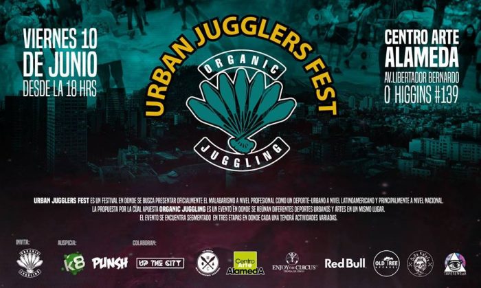 “Urban Jugglers Fest”: Encuentro de malabarismo en Centro Arte Alameda, 10 de junio “Urban Jugglers Fest”: Encuentro de malabarismo en Centro Arte Alameda, 10 de junio