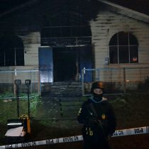Aplican ley antiterrorista a cuatro acusados de quemar templo evangélico en La Araucanía