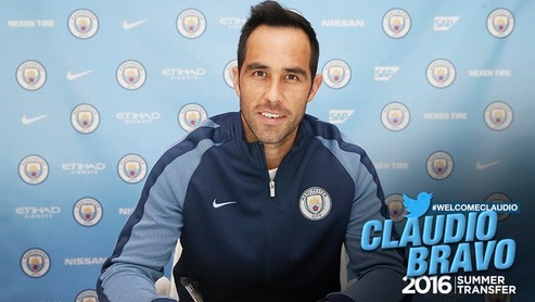 Manchester City hizo oficial incorporación de Claudio Bravo Manchester City hizo oficial incorporación de Claudio Bravo