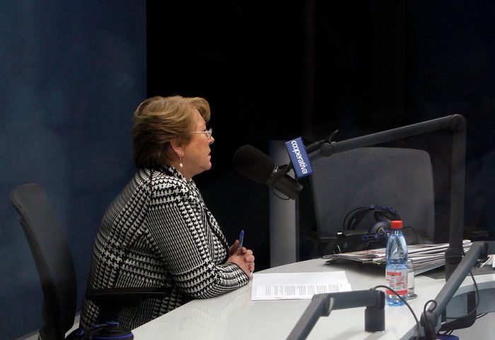 Radio Cooperativa: la zona de confort de la Presidenta Bachelet