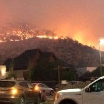 Decretan alerta roja en Lo Barnechea por incendio forestal