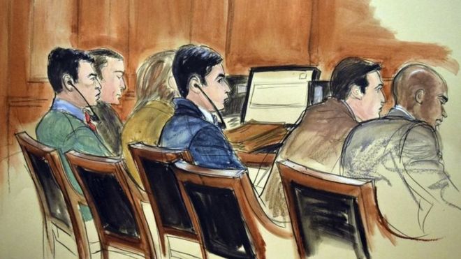 Dos sobrinos del presidente venezolano Nicolás Maduro son hallados culpables de tráfico de drogas en un tribunal de EE.UU. Dos sobrinos del presidente venezolano Nicolás Maduro son hallados culpables de tráfico de drogas en un tribunal de EE.UU.