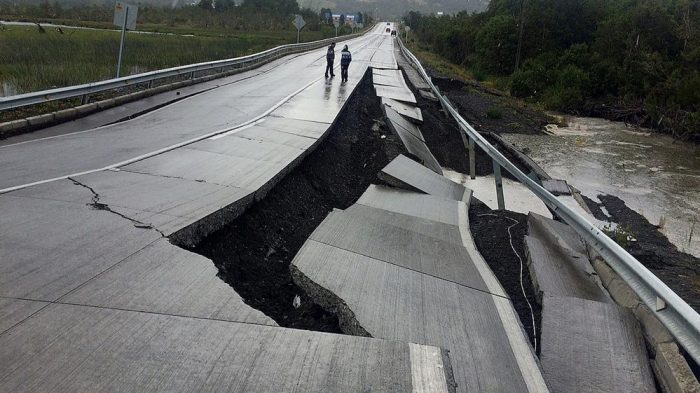 Empresa que construyó la autopista colapsada por el terremoto en Chiloé es la misma del puente Cau Cau