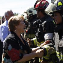Bachelet en Pumanque por incendios: 