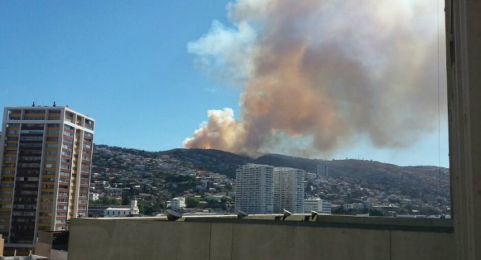 [VIDEO] Nuevo incendio forestal afecta sector de Camino la Pólvora en Valparaíso