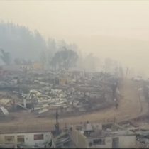 [VIDEO] El desolador panorama desde el aire de Santa Olga tras incendio forestal