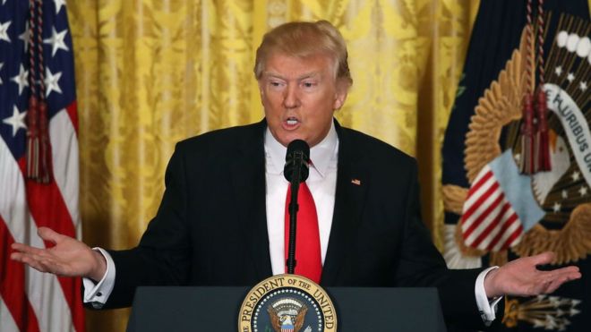 5 respuestas sorprendentes y polémicas de Donald Trump en su controvertida rueda de prensa 5 respuestas sorprendentes y polémicas de Donald Trump en su controvertida rueda de prensa