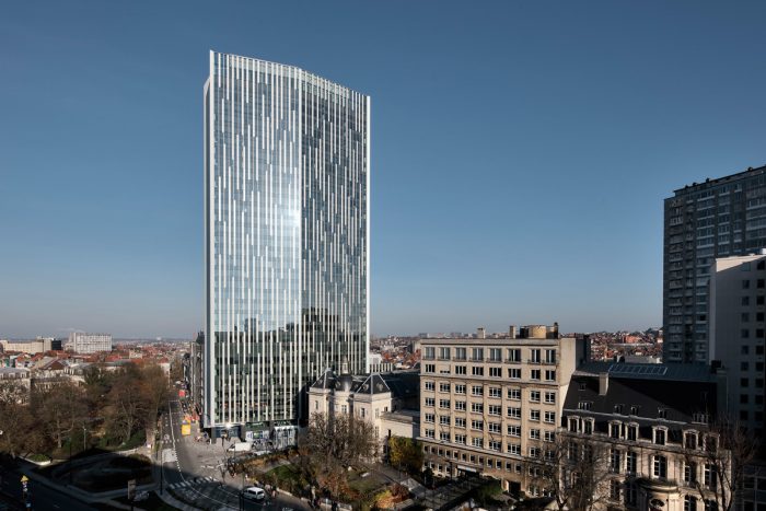 Bruselas inaugura el rascacielos «verde» más alto de Europa Bruselas inaugura el rascacielos