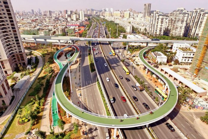 China inaugura la ciclovía elevada más larga del mundo China inaugura la ciclovía elevada más larga del mundo