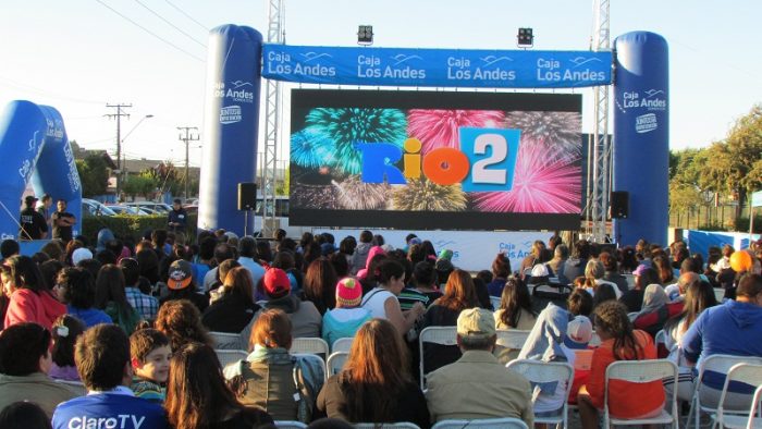 Parte ciclo de cine gratis al aire libre en Santiago Parte ciclo de cine gratis al aire libre en Santiago