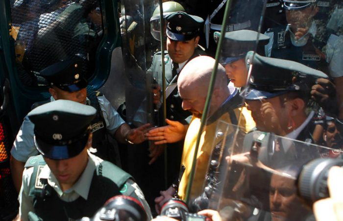 [FOTOS] Así fue la caótica llegada de Rafael Garay al palacio de Tribunales