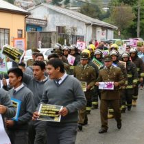 Hombres de Arauco marcharon por la no violencia contra la mujer y la equidad de género