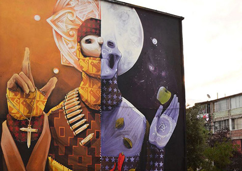 Abundancia, muerte, fiesta y religión: El Arte urbano de Inti Castro Abundancia, muerte, fiesta y religión: El Arte urbano de Inti Castro