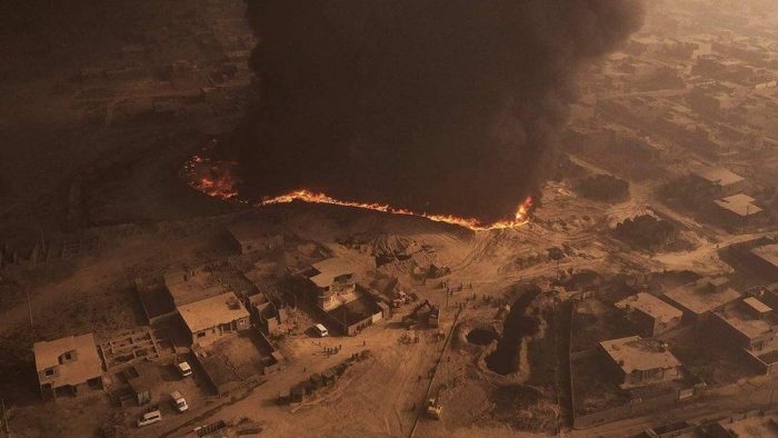 El día en que Estado Islámico prendió fuego al desierto de Irak El día en que Estado Islámico prendió fuego al desierto de Irak