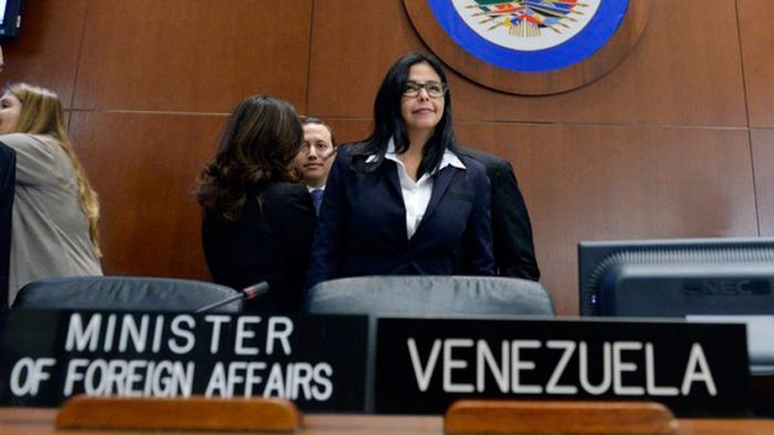 Venezuela se retirará de OEA si convoca a reunión de cancilleres sin su aval Venezuela se retirará de OEA si convoca a reunión de cancilleres sin su aval