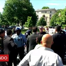 [VIDEO] El momento del ataque de los guardaespaldas del presidente de Turquía a unos manifestantes en Washington